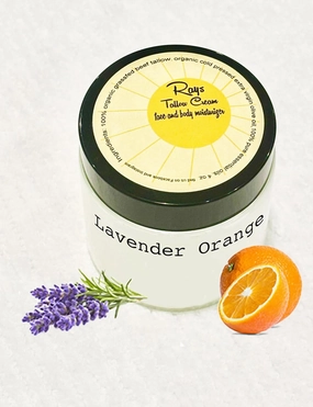 100% Grass Fed Beef Tallow for Skin Care - Face   Body - Whipped Moisturizer - 4 oz. - with 100% Pure Essential Oils - Lavender Orange