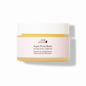 100% PURE Super Fruit Nourishing Balm Face & Body Cream Moisturizer Luxuriously Thick Replenishment Powerful Hydration & Dry Skin Care - Vegan - 1.06 oz