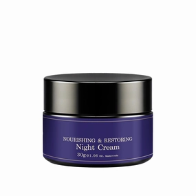 1.05oz Sandalwood & Saffron Nourishing and Restoring Night Cream | Anti Aging Cream Reduces Fine Lines & Wrinkles | Oil Free & Non Sticky Moisturizer | For Glowing Youthful All Skin Type (30 gm)