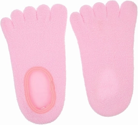 1Pair Moisturizing Foot Care Socks Gel Essential Oil Spa Socks for Salon Use Softening and Hydrating Foot Masks for Home and