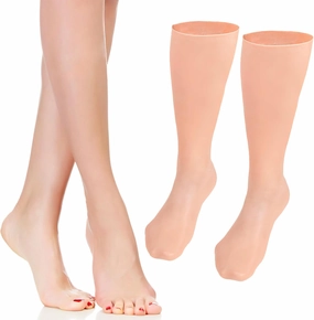 1Pair Moisturizing Long Socks for Foot Care Sebs Exfoliating Knee High Socks for Softening Dry Cracked Skin for and Deep Penetration with Foot