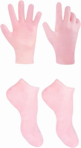 1set Exfoliating Foot Care Socks Moisturizing Gloves for Dry Socks One Gloves Nourish Revitalize Your Skin Effectively