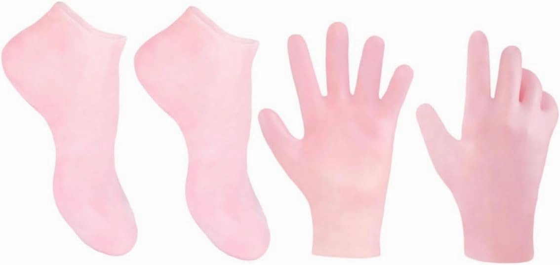 1set Moisturizing Socks and Gloves for Foot and Hand Care Exfoliating and Hydrating Softening Dry Skin Gentle Remover and Skin