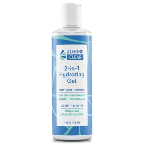 2-in-1 Hydrating Gel | Lightweight Mandelic Acid Moisturizer for Oily, Blemish-Prone Skin | Aloe Vera, Squalane, Hyaluronic Acid, Mandelic Acid, Bakuchiol | 4 oz