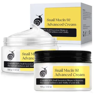 2 Pack Snail Mucin 92% Face Cream 100g, Face Moisturizer Hydrating Repair Face Cream for Dry & Sensitive Skin, All Skin Types