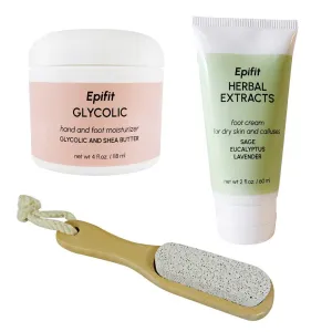 2 Weeks Dry Skin Hand and Foot Care Kit Hand Cream, Foot Cream and Pumice Stone