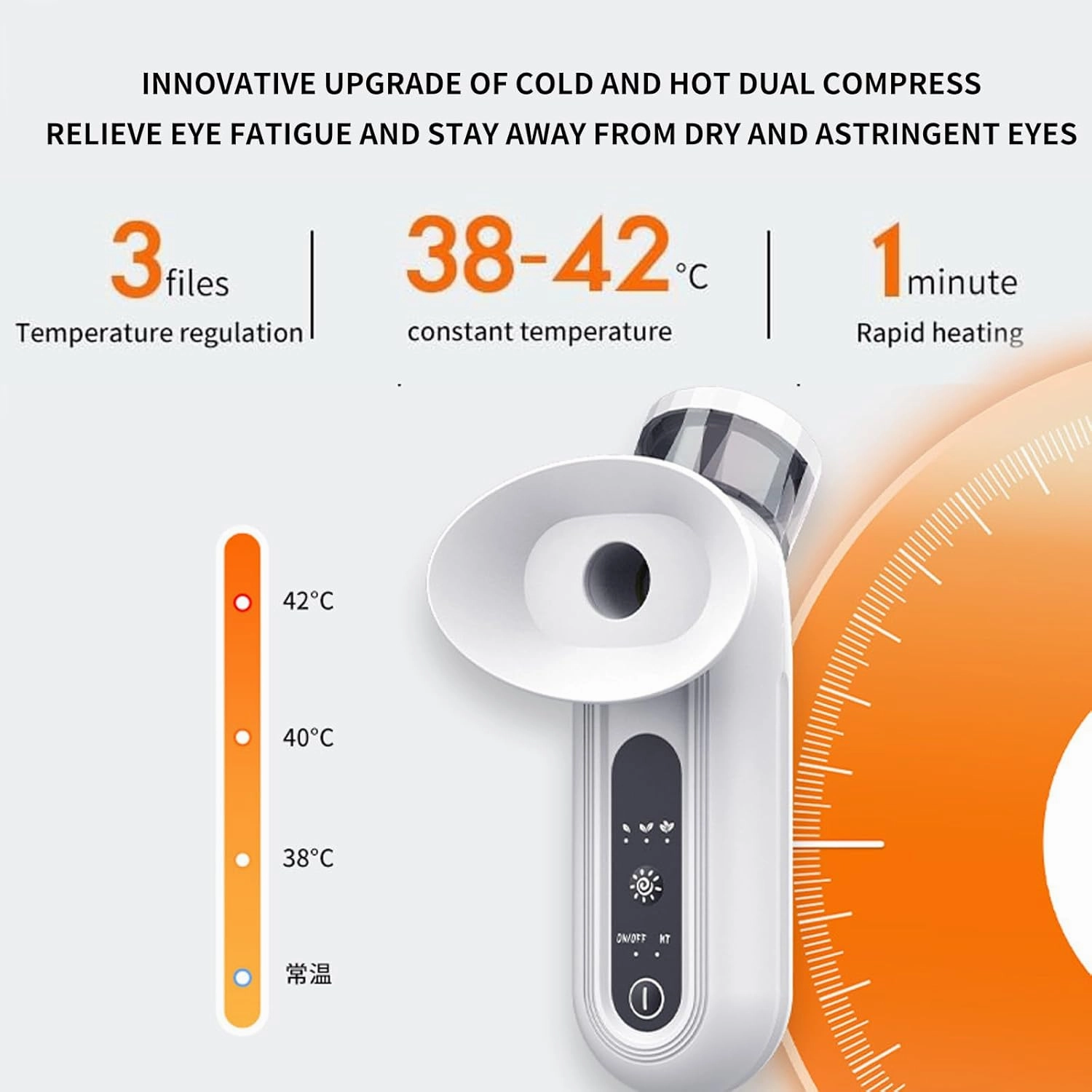 2025NEW Eye Steamer，Portable Eye Mist Steamer for Dry Eye Relief – Heated Eye Mask & Mini Eye Hydrating Soothing Sprayer for Moisturizing & Cleaning (1*pcs)