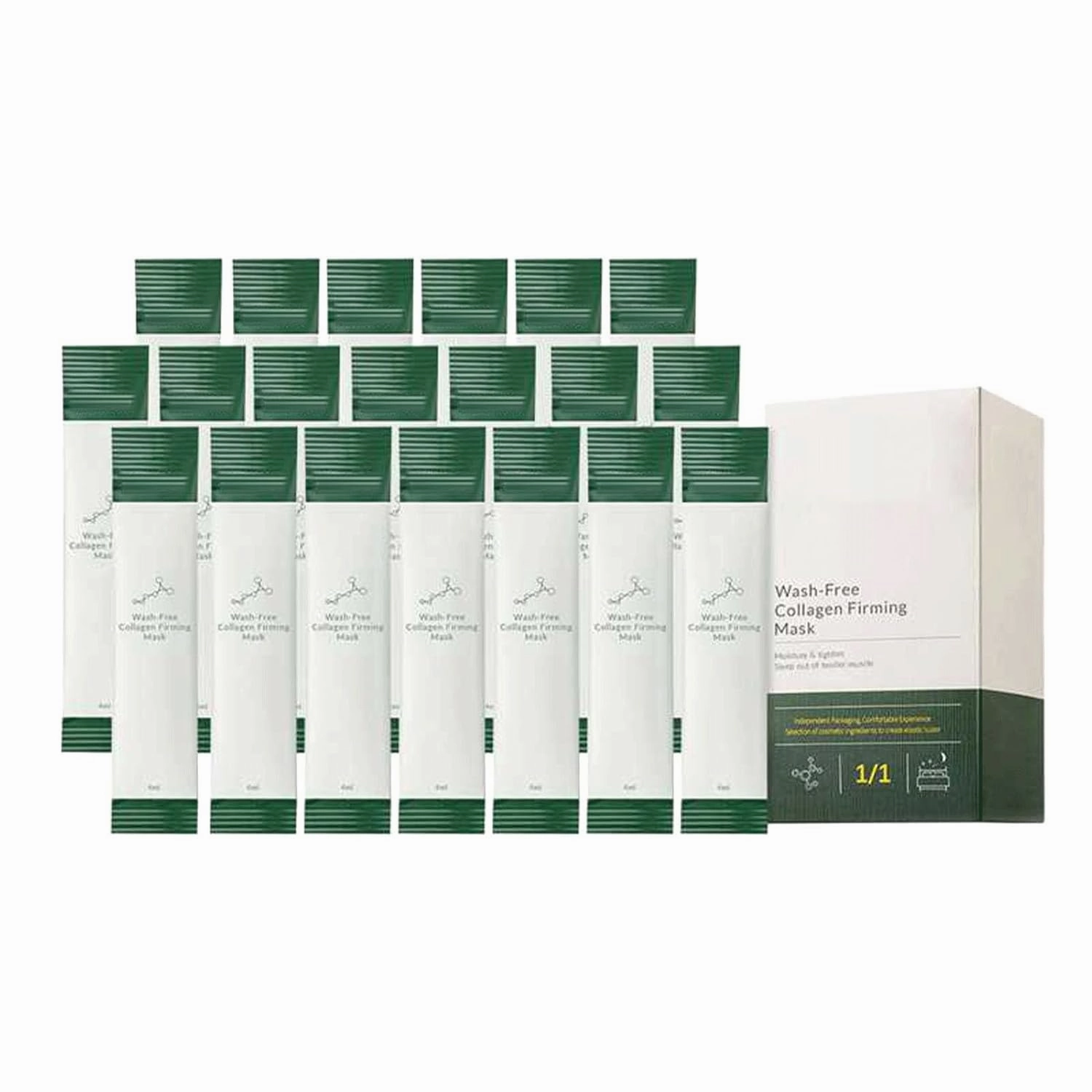 20/40/60/80 Packs Firming Facial Mask, Korean Collagen Face Mask Skin Care, Collagen Protein Firming Anti-Aging Face Mask (60 Pcs)