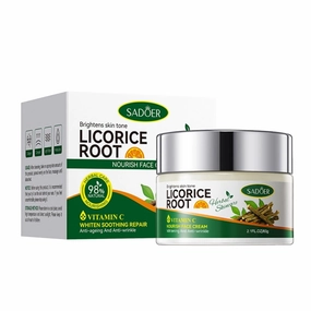 2 Pack For SADOER Licorice Nourishing Face Cream,Moisturizing and Rejuvenating,Facial Care,Brighten skin tone.Facial Cream 60g 2.1 FL OZ