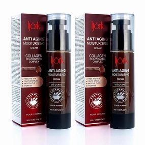 2 x Men’s Anti-Aging Face Cream – Collagen Peptides, Vitamin A, C & E Hydrating Moisturizer for Firm, Smooth Skin Reduces Wrinkles, Fine Lines & Pores Lightweight & Non-Greasy