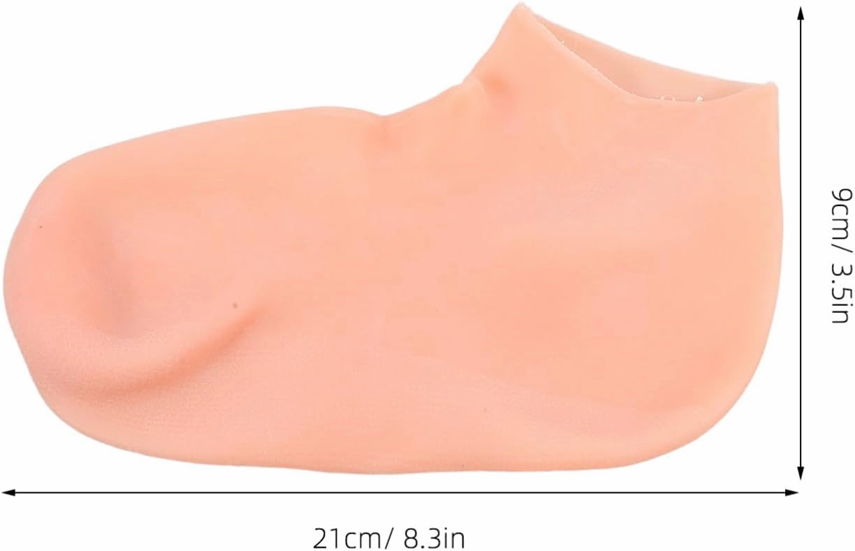 2pairs Moisturizing Foot Socks Reusable Spa Socks for Women Elastic Exfoliating Foot Skin-Friendly Design for Home Travel