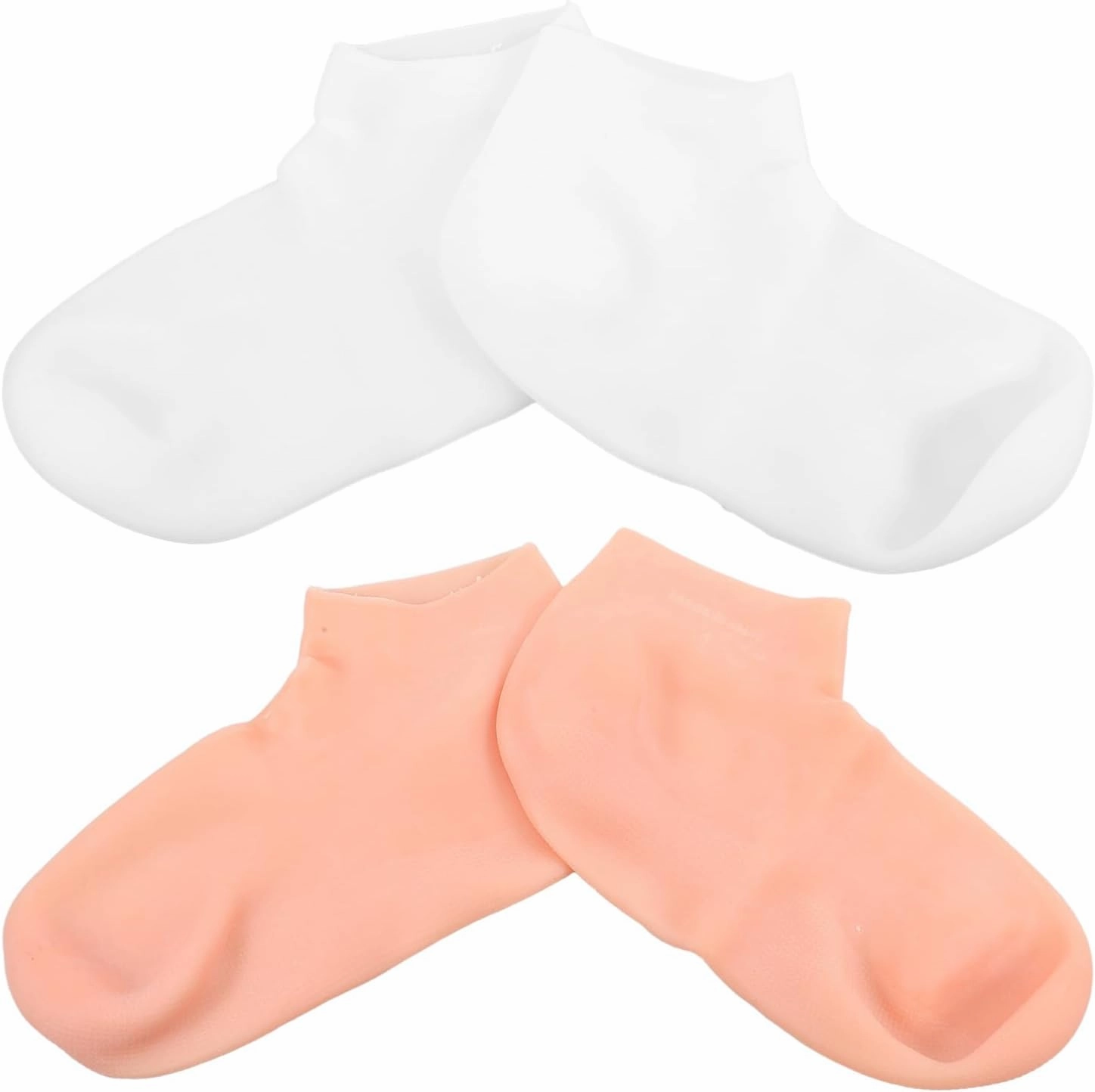 2pairs Moisturizing Foot Socks Reusable Spa Socks for Women Elastic Exfoliating Foot Skin-Friendly Design for Home Travel