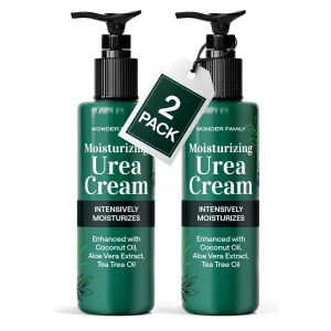 40% Urea Cream for Feet with 2% Salicylic Acid Aloe Tea Tree Oil for Skin - Athletes Foot Cream Extra Strength - Dry Hand Cream for Dry Cracked Hands - Urea Cream 40 Percent, 2 Pack