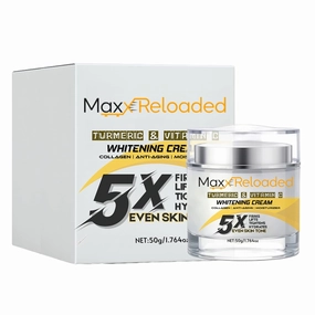 5X Whitening Cream with Turmeric & Vitamin C – Anti-Aging Moisturizer with Collagen – Firms, Lifts, Tightens & Evens Skin Tone – 1.76 fl Oz