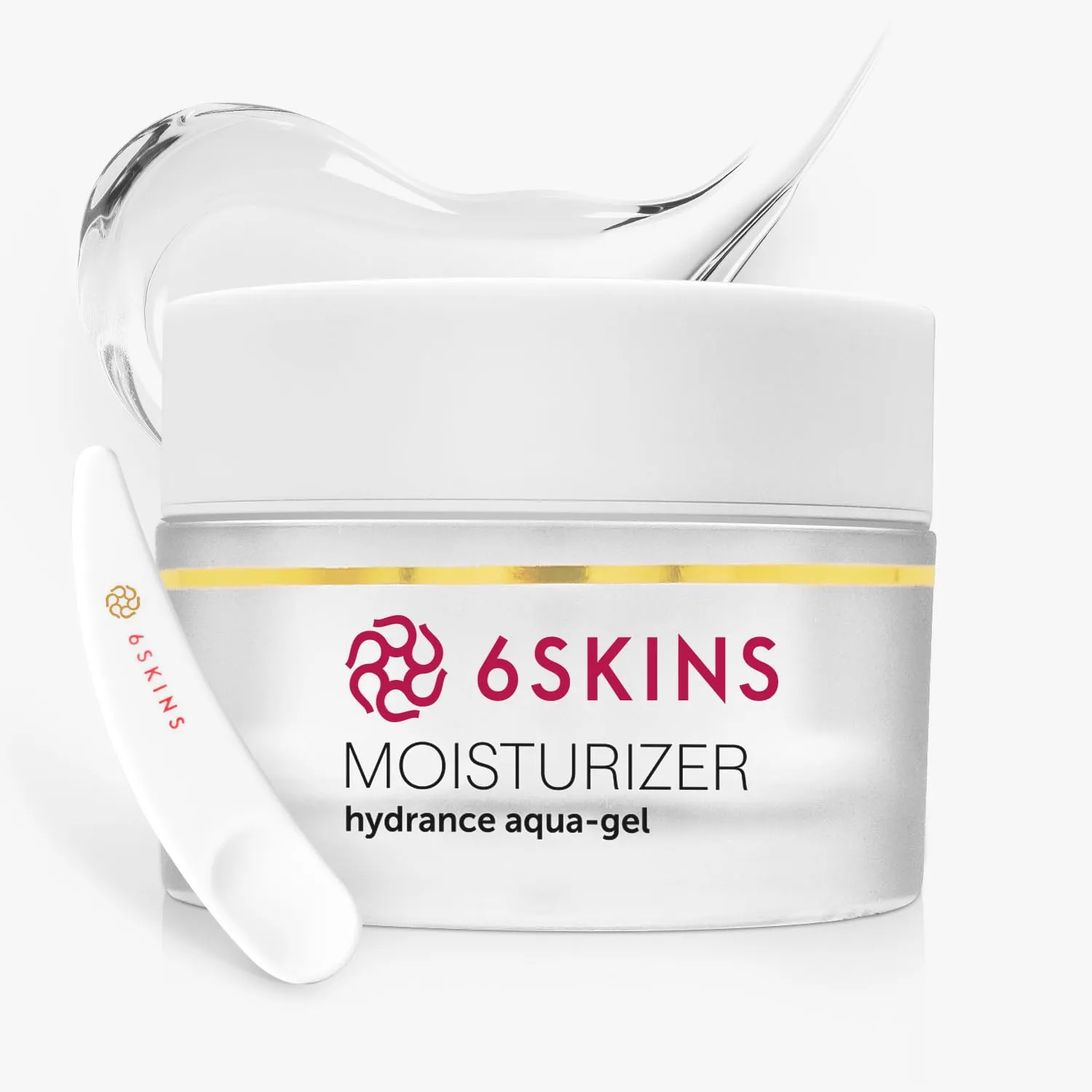 6SKINS® Aqua Gel Face Moisturizer with Niacinamide & Ceramides | Oil-Free Hydrating Facial Moisturizer for Women & Men | K Beauty Skincare, Skin Barrier Repair | Non-Greasy, All Skin Types 1.7 oz
