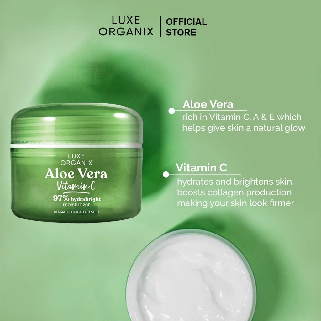 97% Aloe Vera All Day Moisture & Whitening Cream with Vitamin C