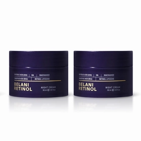 ABERA Belani Retinol Cream for Face, Facial Moisturizer with Collagen and Hyaluronic Acid, Anti-Wrinkle Reduce Fine Lines, Night Anti-Aging Cream For Women (1.01 Fl Oz) (2 Boxes)