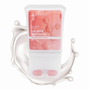 ABERA Loka Nano Collagen Neck Cream for Neck & Décolleté, SPF 30 , Reduce Fine Lines & Wrinkles with Niacinamide, Neck Tightening and Firming Effect for Women, Facial Moisturizer (1.76 Fl Oz)