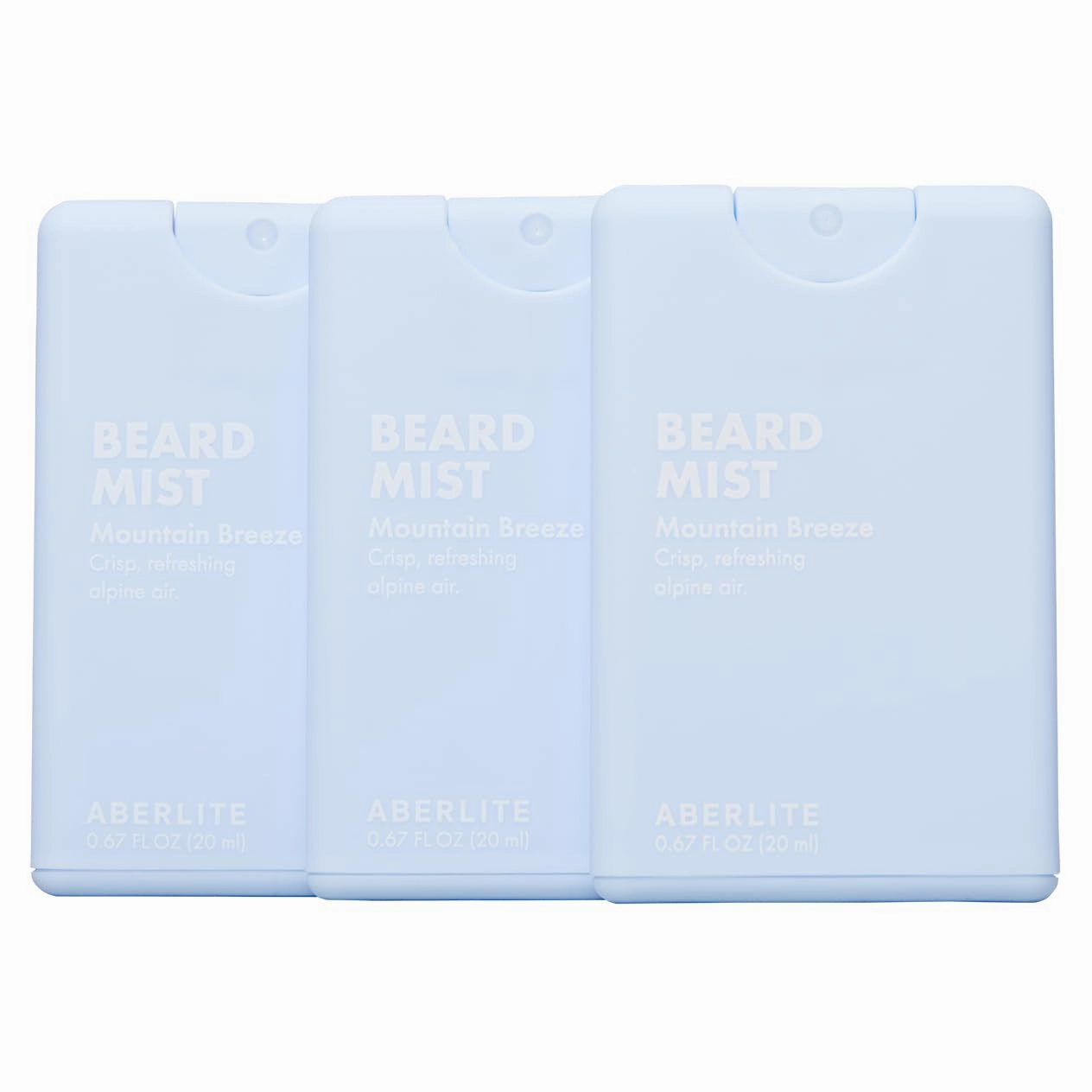 Aberlite Beard & Hair Mist - Softening Hydrating and Taming Spray - Hair and Beard Moisturizer Hydrator (Mountain Breeze (3-Pack))