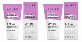ACURE Acure Radically Rejuvenating, Day Cream, SPF 30, 1.7 fl oz (50 ml) (Pack of 2)