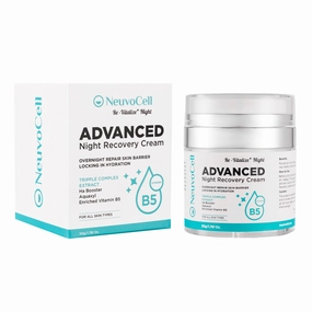 Advance Night Recovery Cream for Face, Facial Moisturizer Recovery Complex, Care for Face, Advanced Night Repair for Face, Biothex Cordyceps, HA Booster, Camomile Extract, 1.77 fl.Oz