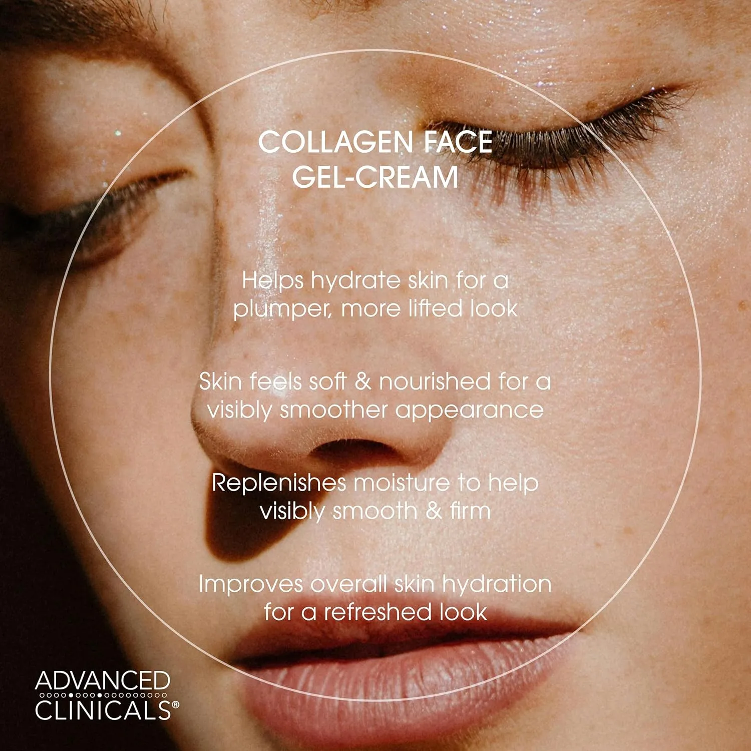 Advanced Clinicals Collagen Cream W/Hyaluronic Acid Face Moisturizer   Collagen Body Cream 2pc Skincare Set For Women & Men To Reduce Appearance Of Wrinkles, Fine Lines, & Uneven Skin Tone, 2pc Set