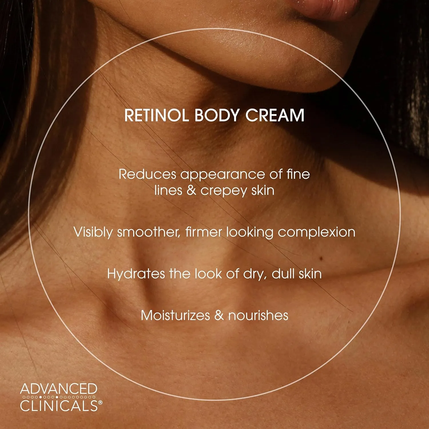 Advanced Clinicals Retinol Body Lotion   Collagen Cream Fragrance Free Face Moisturizer & Body Cream 2pc Skincare Set For Women & Men Helps Reduce Appearance Of Crepey Skin, Wrinkles, & Dry Skin, 2pc