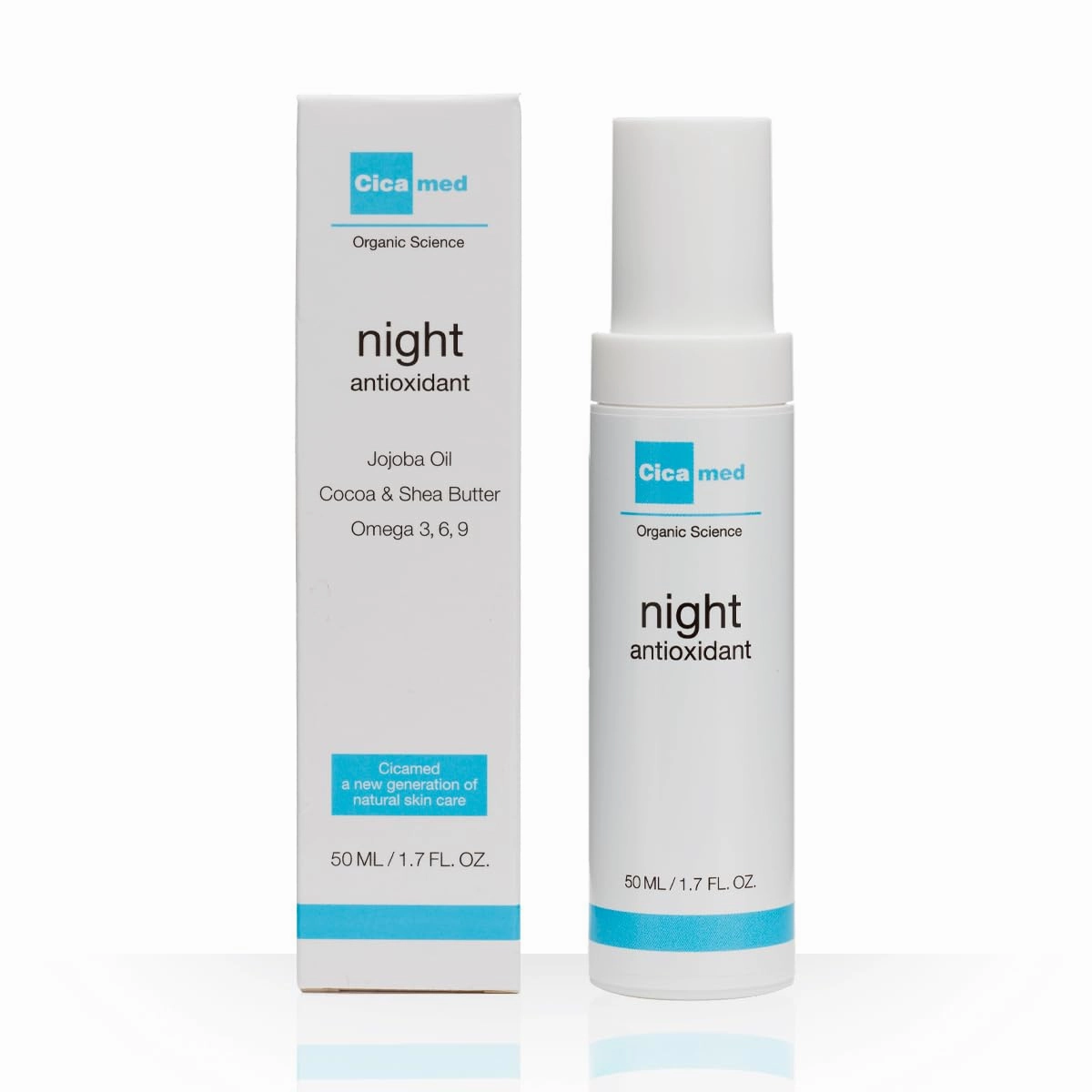 Advanced Night Repair Antioxidant Facial Moisturizer Cream, Cicamed Organic Science