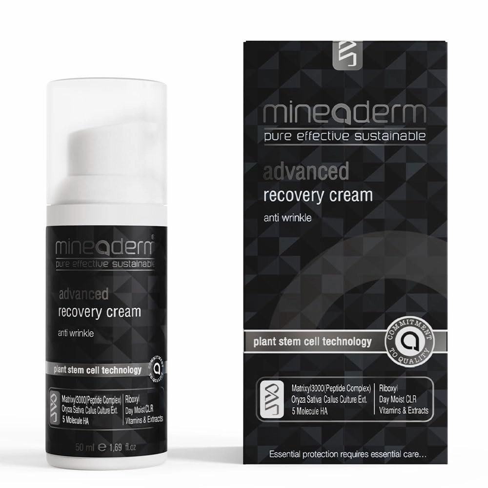 Advanced Recovery Face Cream with Peptides, Regenistem Red Rice & Hyaluronic Acid Anti-Aging Facial Moisturizer for Fine Lines, Wrinkles & Skin Firming