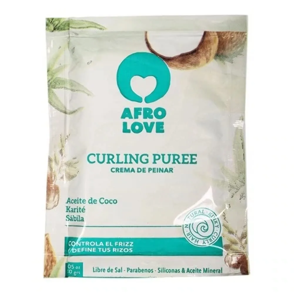 Afro Love Curl Cream for Curly & Wavy Hair,Defines & Hydrates with Coconut & Shea Butte, Frizz Control & Moisture, Sulfate-Free,Paraben-Free (8oz)