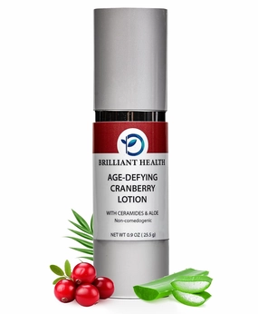 Age-Defying Cranberry Lotion - 0.9 oz | Anti-Aging Facial Lotion with Advanced Hydrating Formula | Daily Facial Moisturizer for Wrinkle-Free, Youthful & Radiant Skin