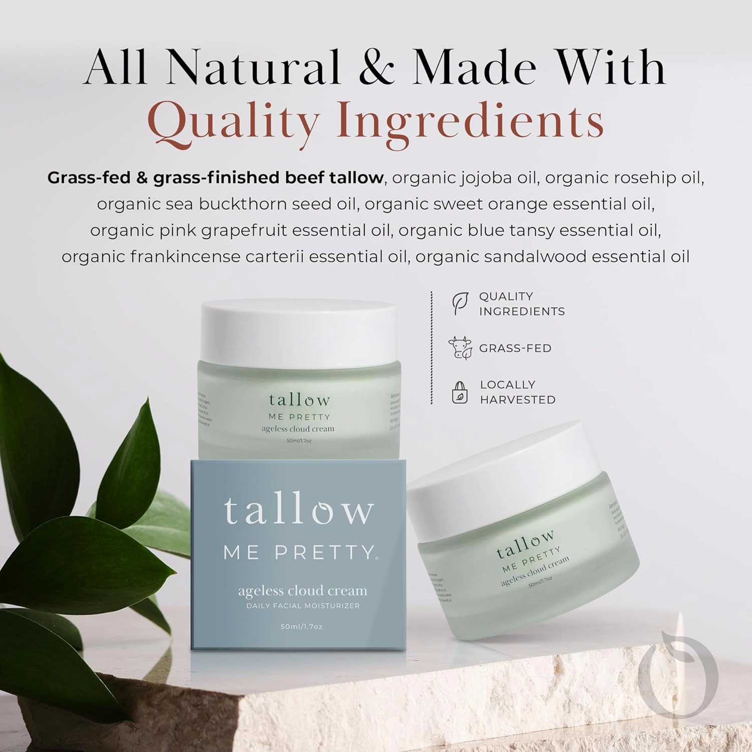 Ageless Cloud Cream, Powerful Nourishing Face Cream for Women, Improves Overall Texture & Boosts Skin Elasticity, Powered by Essential Fatty Acids, 1.7 Oz