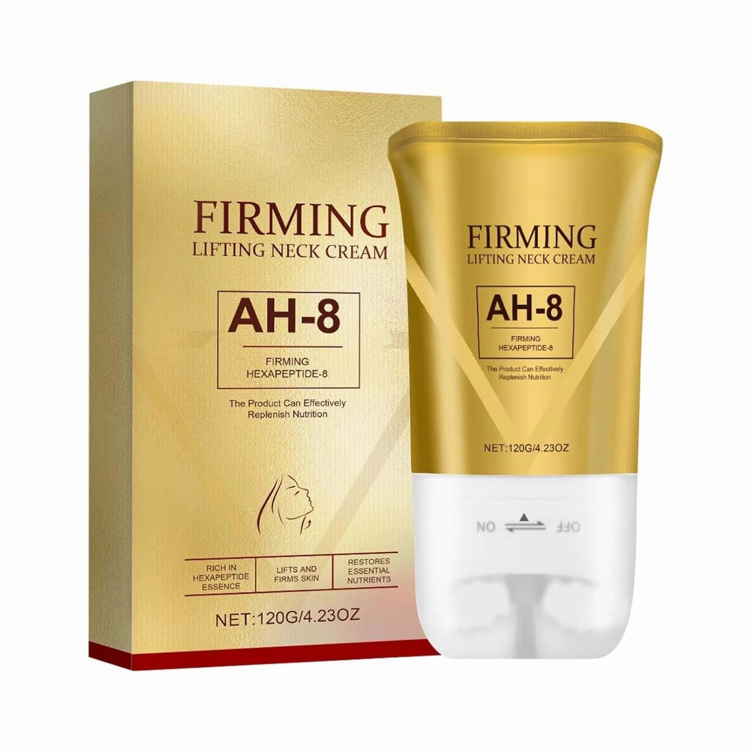 AH-8 Firming Neck Cream,Firming Lifting Neck Cream for Crepey Skin Body Care Comfort,Roller Moisturizing Tightening Lotions for Care Skin Repair,Anti-Aging Face Moisturizer for Women