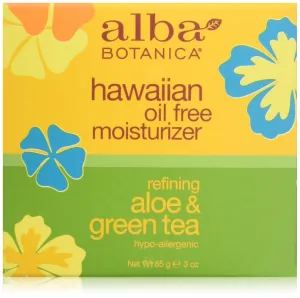 Alba Botanica Hawaiian Oil-Free Moisturizer, Aloe & Green Tea, 3 oz.