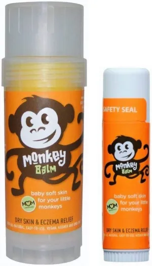 All Natural Skin Care for Kids, Babies, Adults for Dry, Cracked Skin, Skin Irritation, Rashes, (1) 2oz (1) 0.6oz healing balm (2 Pack)