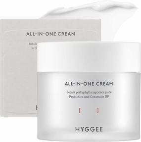 All in One Cream - High Moisture Barrier Face Moisturizer for Dry Skin - Probiotics & Ceramide - Non Sticky Moisturizing Cream - Skin Irritation Free, 2.7oz.