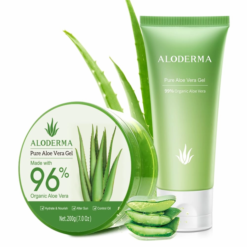 All Purpose Aloe Vera Gels Set - 3 Pieces - 2 x Hydrating 200g Aloe Vera Gel and 114g Aloe Vera Gel