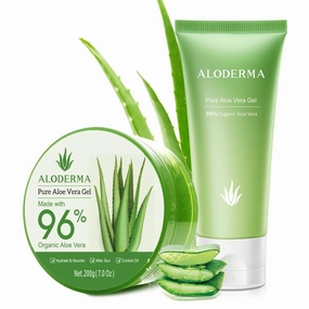 All Purpose Aloe Vera Gels Set - 3 Pieces - 2 x Hydrating 200g Aloe Vera Gel and 114g Aloe Vera Gel