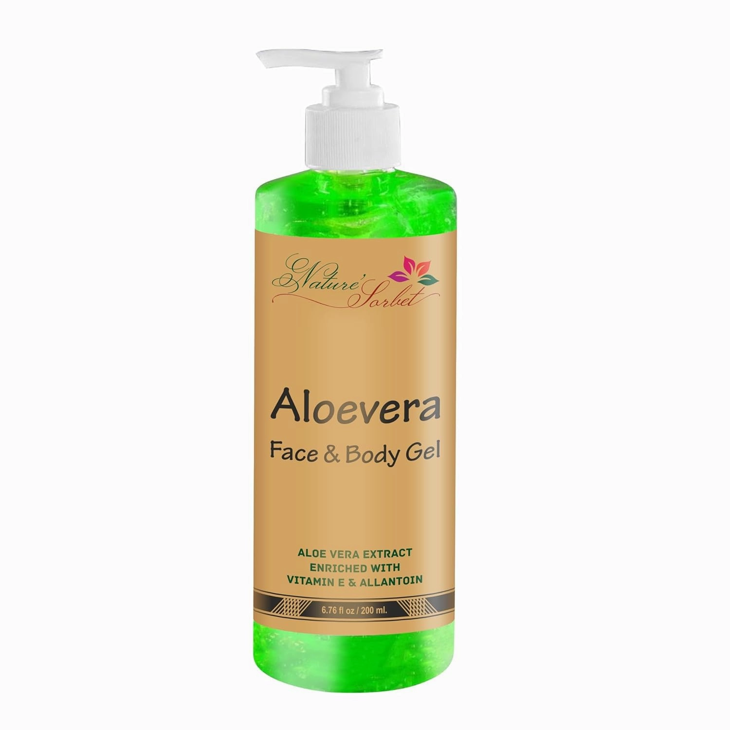 Aloe vera Face & Body Gel | Aloe Vera Extract Enriched With Vitamin-E & Allantoin| 200 Ml