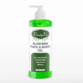 Aloe Vera Face and Body Gel with Vitamin E and Allantoin, 200 ml