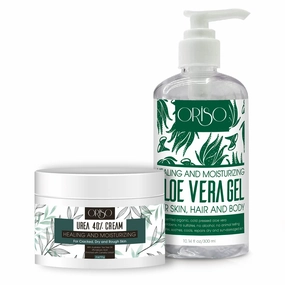 Aloe Vera Gel and 40 Percent Urea Cream