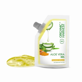 Aloe Vera Gel: Turmeric | Hair & Skin Moisturizer | For Glowing Skin & Soft Hair | For Men & Women | Sulphate & Paraben-free - 100gm