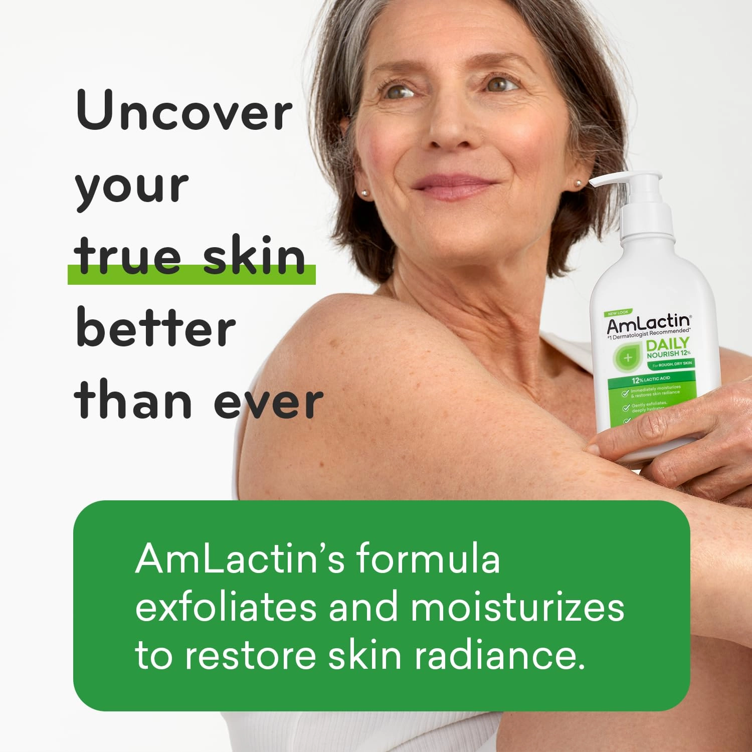 AmLactin Intensive Healing Body Cream – 12 oz Tub & Daily Nourish 12% - 14.1 oz Body Lotion with 12% Lactic Acid