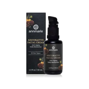 Annmarie Restorative Facial Cream – Luxurious Moisturizer for All Skin Types – Firms, Tones & Rejuvenates with Reishi, Collagen Pre-Peptides, Lingonberry Stem Cells & Ceramides (1.7 oz)