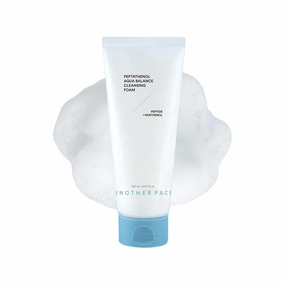 ANOTHERFACE PEPTATHENOL™ Aqua Balance Cleansing Foam 5.07 Fl. Oz., Daily Low pH Facial Deep Cleanser, Cleansing Sunscreen, Hydrating Bubble Foam, Korean Skin Care, Mild for Sensitive Skin, Vegan