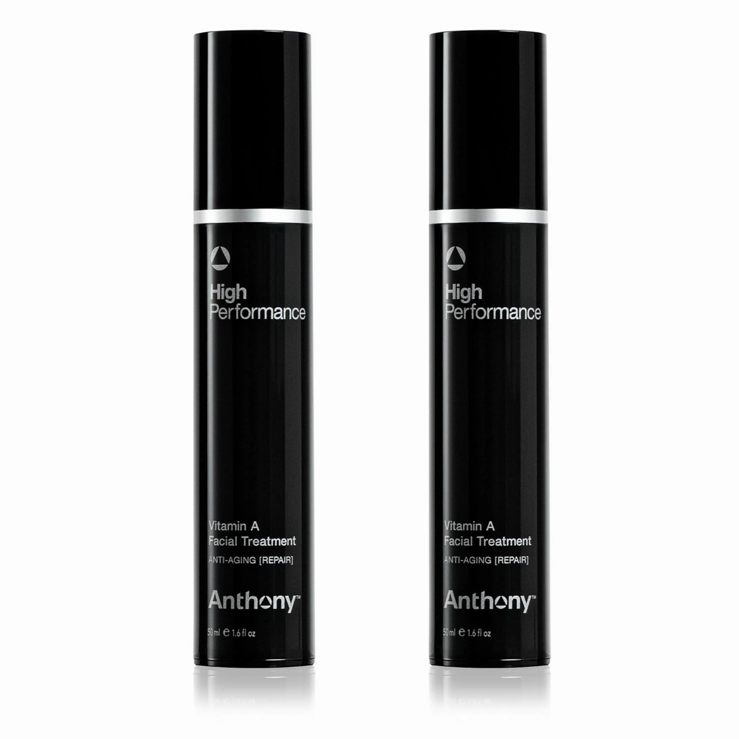 Anthony High-Performance Vitamin A Treatment, Anti-Aging Face Cream with Shea Butter & Squalane, Anti-Wrinkle Moisturizer for Sensitive Skin, Youthful Glow, 1.6 Fl Oz, 2 Pack