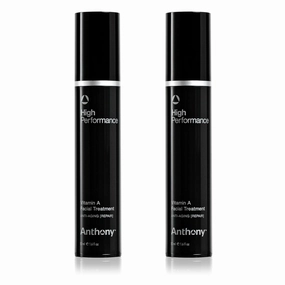 Anthony High-Performance Vitamin A Treatment, Anti-Aging Face Cream with Shea Butter & Squalane, Anti-Wrinkle Moisturizer for Sensitive Skin, Youthful Glow, 1.6 Fl Oz, 2 Pack