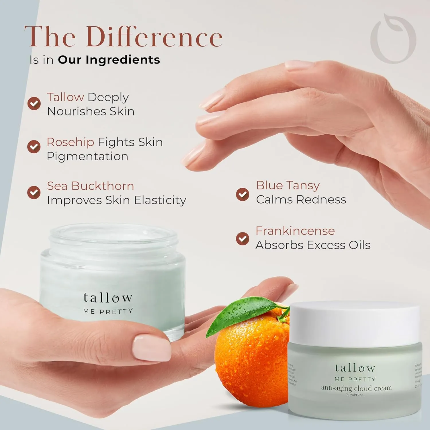 Anti-Aging Cloud Cream, Powerful Anti Aging Face Cream for Women, Minimizes Visible Aging, Improves Overall Texture & Boosts Skin Elasticity, Powered by Essential Fatty Acids, 1.7 Oz