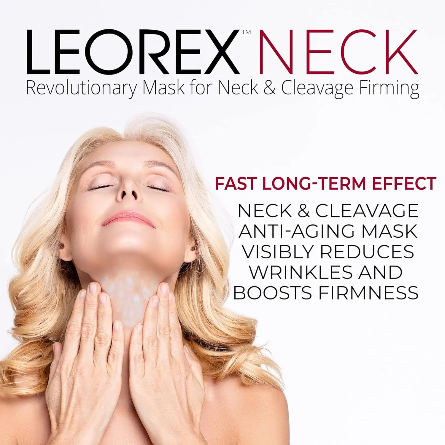 Anti-Wrinkle Cream for Neck, Decollete & Cleavage, Wash-Off Consistency with Firming, Anti Aging Moisturizer Tightening & Nourishing Care for Aging Repair & Advanced Wrinkle Release (3 Pack)