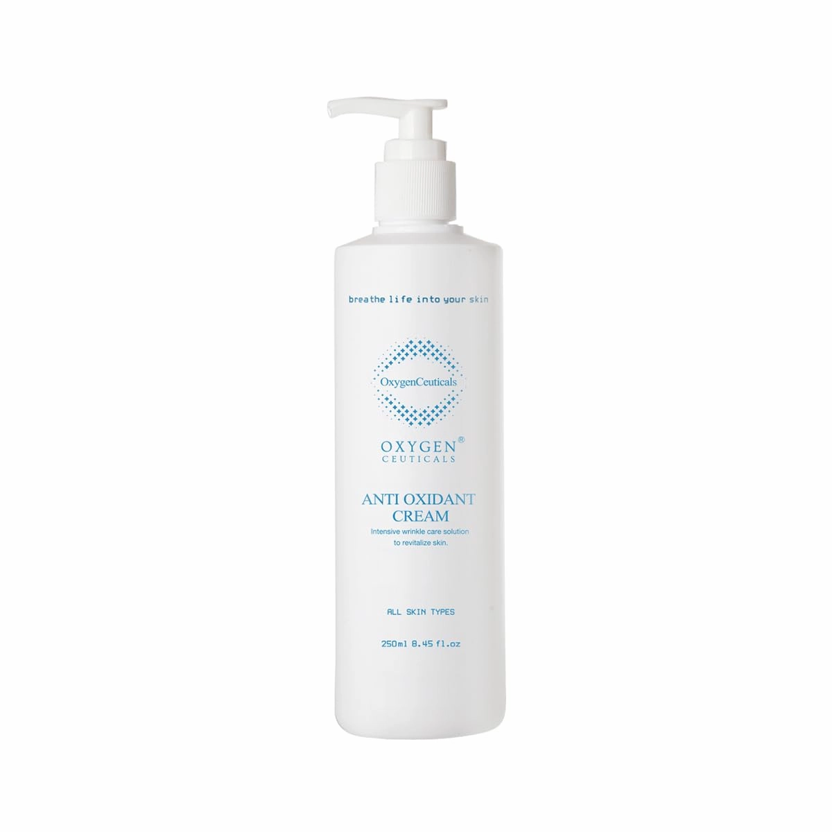 Anti-Oxidant Cream (250ml /8.45 oz) – Anti-Aging Face Moisturizer for Day & Night Use with Squalane and Hyaluronic Acid